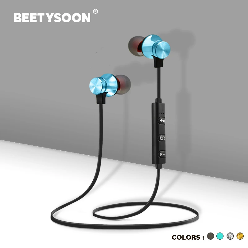 BEETYSOON беспроводные наушники спортивные блютуз Bluetooth для телефона гарнитура