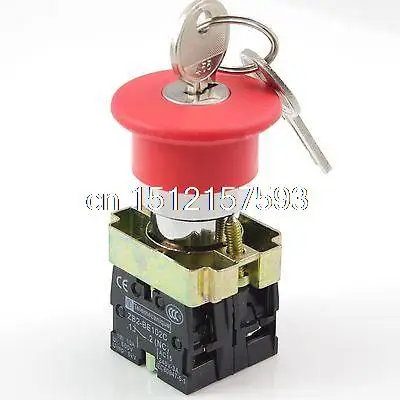 1 шт. красная кнопка аварийного остановки 1NO 1NC 22 мм|switch switch|switch pushbuttonswitch 22mm |