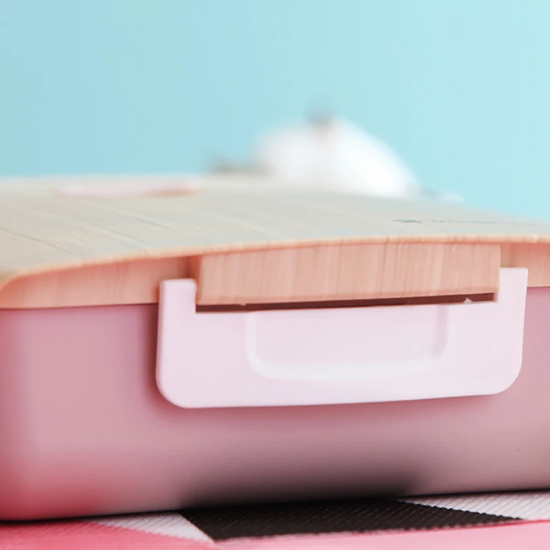 Ланч бокс ONEUP с деревянным покрытием портативный пищевой контейнер для пикника