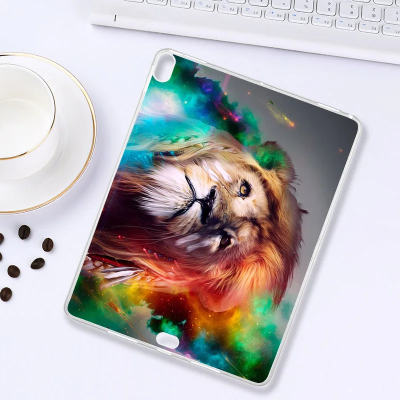 Z019 Чехол для планшета с рисунком для iPad Pro 12,9 чехол 12,9 ''A1876 A003 A1895 A2014 Мягкий силиконовый чехол с мультяшными животными - Цвет: Z019