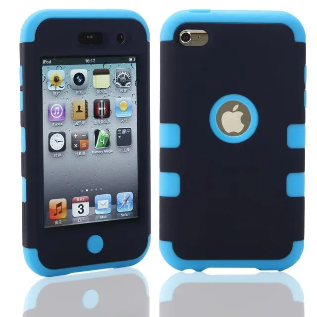 Для ipod touch 4 Touch4 4th г Гибридный противоударный Combo робот 3 в 1 предмет резиновая