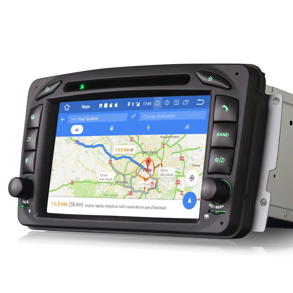 7 &quotAndroid 9 0 Pie OS автомобильный DVD Мультимедиа gps радио для Mercedes-Benz C-Class W203 S203 2000-2005 &amp