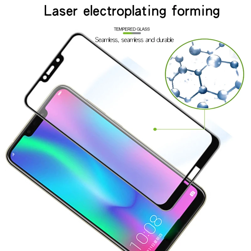 Стекло 9H с полным покрытием для Huawei Honor 8C закаленная защитная пленка Защитное