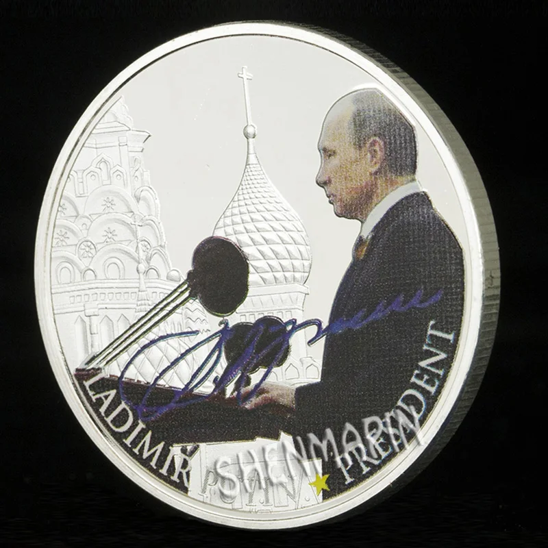 Русский 2nd и 4th Владимир Путин памятная монета Путина в должность монеты с изображением президента Коллекционные вещи монеты Руса