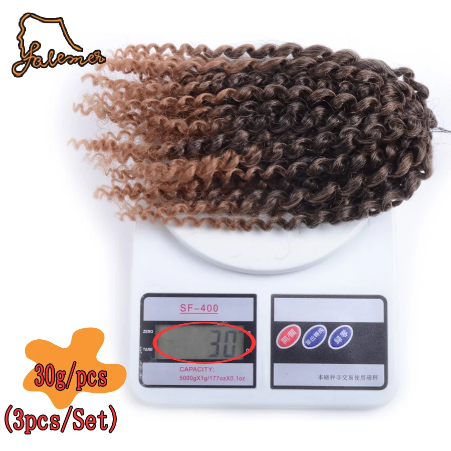 FALEMEI 8inch3Set 90 г/компл. марлибоба плетеные косички из синтетических волос афро