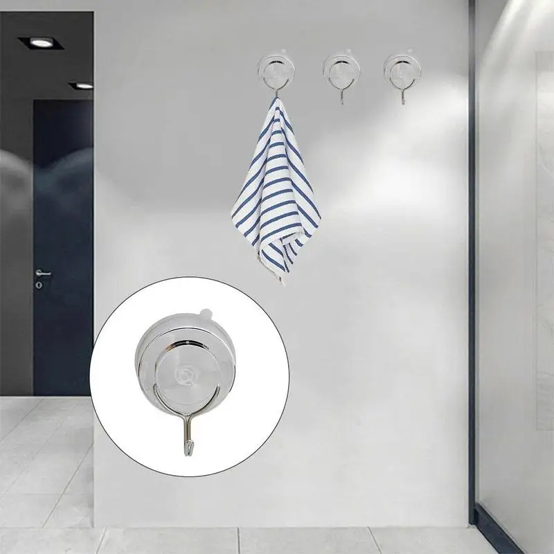

1PC Bathroom Kitchen Wall Door Hook Hanger Vacuum Suction Cup Sucker Shower Towel