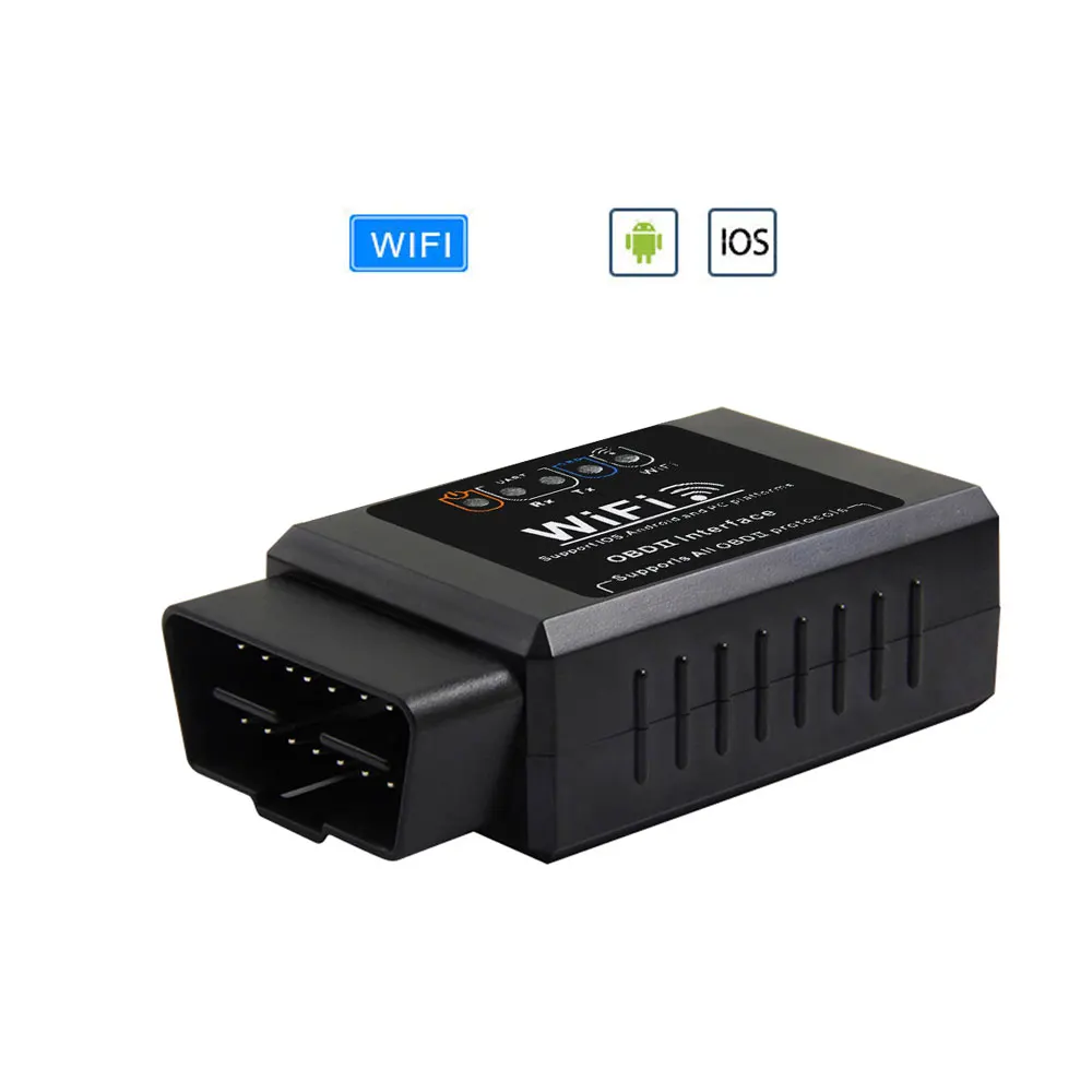 WIFI large OBD2 сканер ELM327 Wifi Автоматическая Диагностика OBDII считыватель кодов elm 327 V1.5 Диагностический адаптер odb2 дешевые продукты без PIC18F25K80 - Цвет: WIFI large