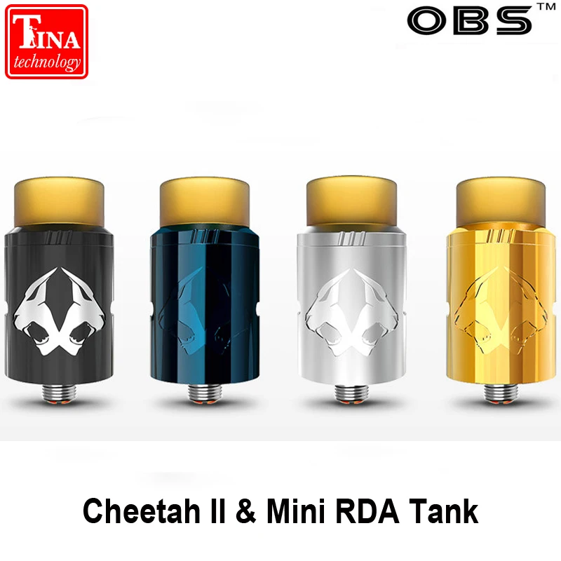 Оригинальный OBS Cheetah II и мини RDA танк электронных сигарет ввиду капает распылителя
