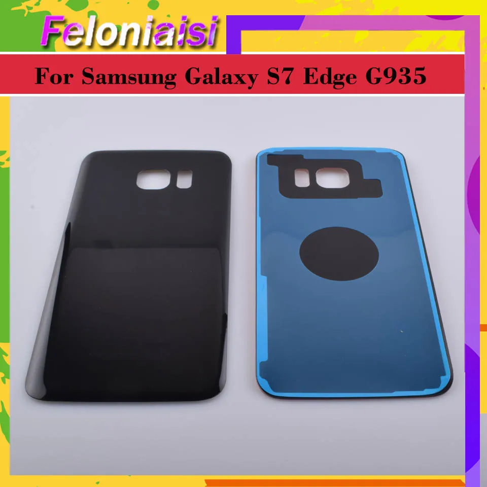 10 шт./лот оригинал для samsung Galaxy S7 Edge G935 G9350 G935F SM-G935F корпус крышка батареи задняя