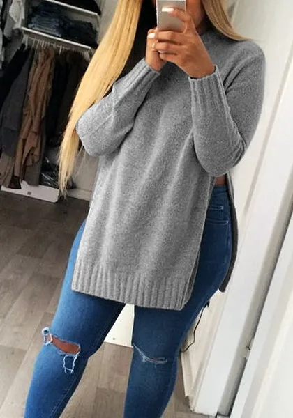 2016 модная женская трикотажная одежда Женский Повседневный свитер сезон