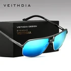 Мужские солнцезащитные очки VEITHDIA, винтажные квадратные поляризационные очки из алюминиево-магниевого сплава, Google 6521