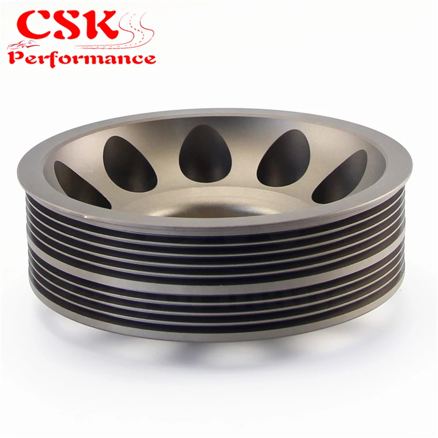 Светильник из алюминия шкив коленчатого вала для Subaru Impreza WRX STI серый|crank pulley|aluminum