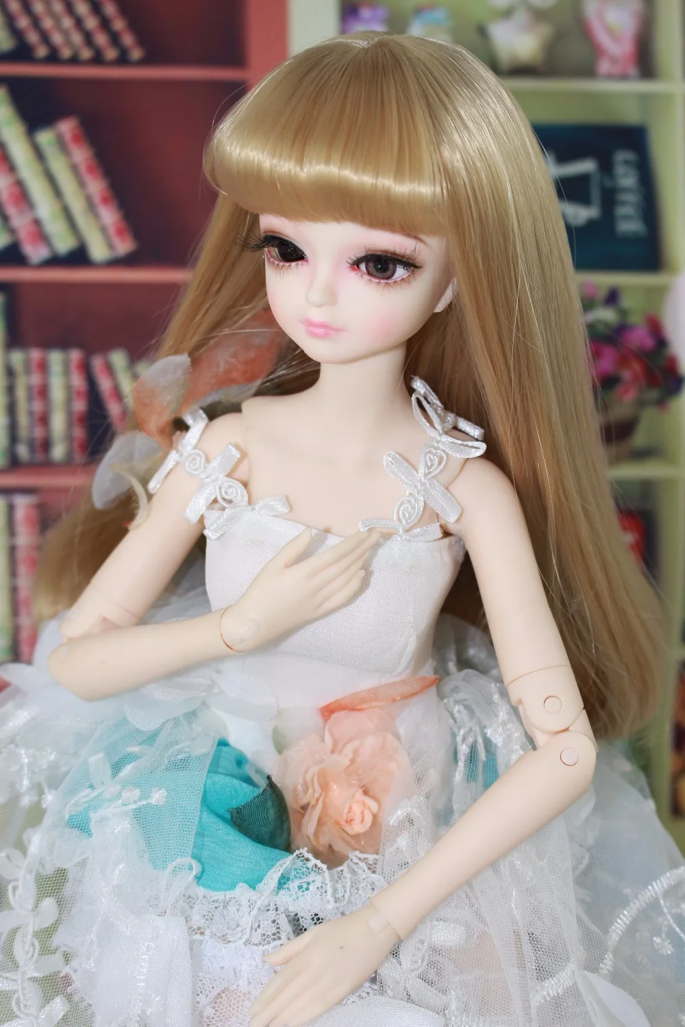 Фея мечты только для 1/4 bjd 45 см кукла белый цветок платье леггинсы чулки костюм
