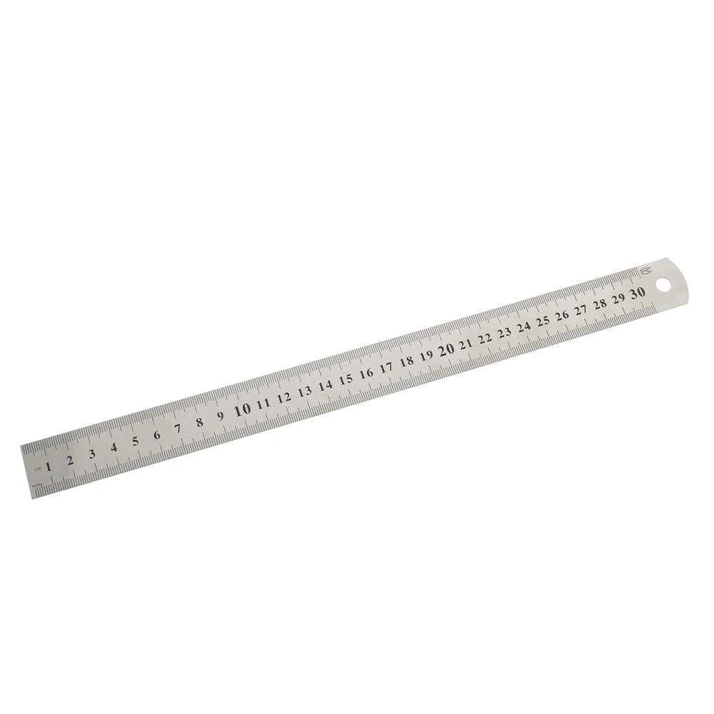 

1 PC Stainless Steel Metal Ruler Metric Rule Precision Double Sided Measuring Tool 30cm Wholesale