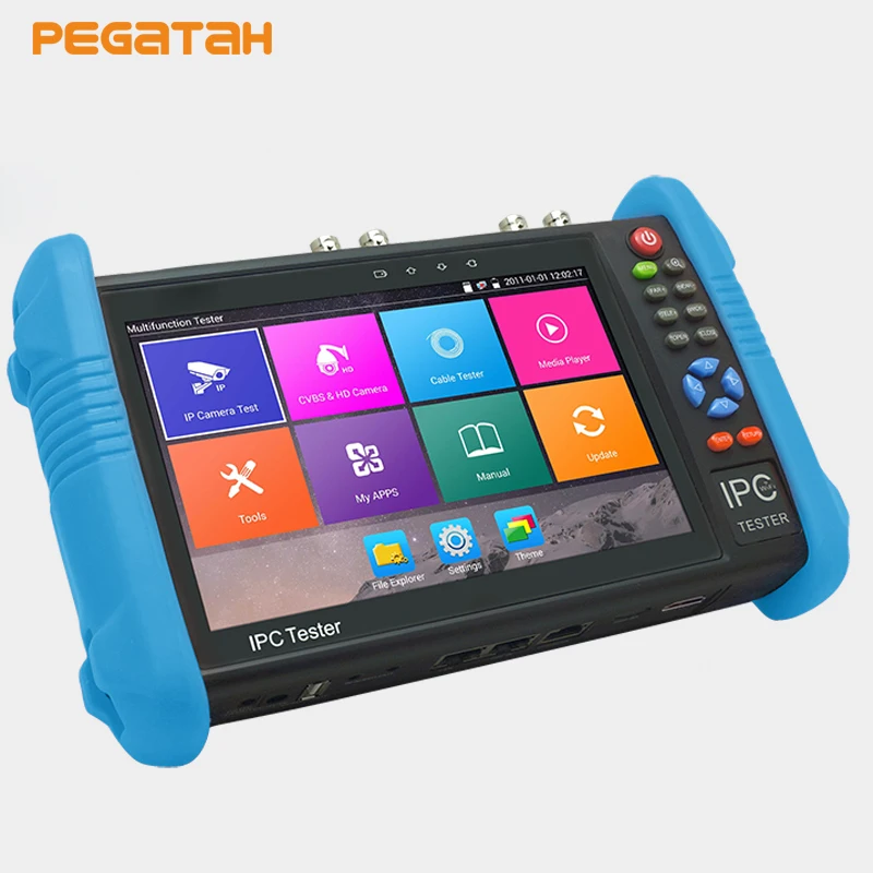 7 дюймов H.265 4 К IP Камера Тесты er 8MP TVI CVI 5MP AHD 1080 P SDI CCTV монитор Поддержка TDR