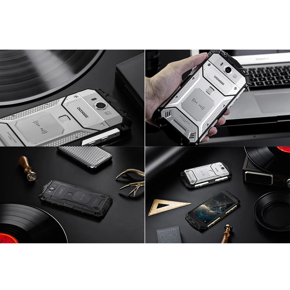 IP68 DOOGEE S60 6 ГБ ОЗУ 64 Гб беспроводной зарядки смартфон MTK Helio P25 Восьмиядерный Android 7 0