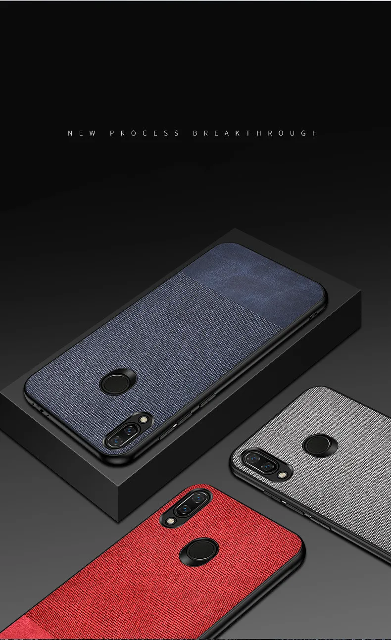 Luxury Cloth Phone Case Xiaomi Mi 9 8 A2 Lite Leather Soft Silicone Cover For Redmi Note 7 6 K20 Pro |