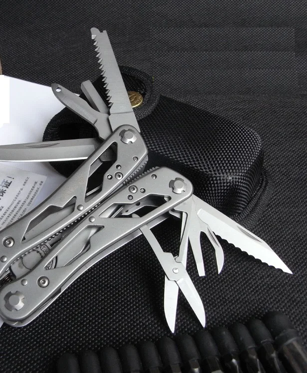 24 in 1 Multi Tool Pliers EDC Ganzo Pocket Tools Outdoor Folding Fishing Camping Hunting Pliers Tungsten Cutter Knife - Цвет: G202 without box