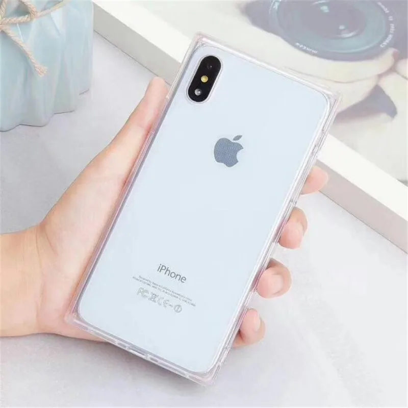 Квадратный чехол для iPhone XS MAX Европа телефона iphone 6X8 7 Plus мягкий прозрачный с