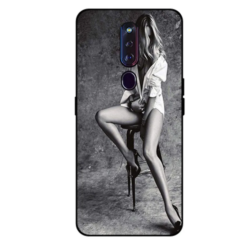 Чехол для OPPO F11 Pro чехол с красивой девушкой силиконовая Мягкая задняя крышка из