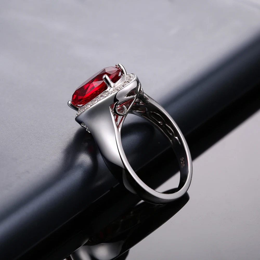 DOUBLE R кольца из стерлингового серебра для женщин 2.65ct Овальный драгоценный камень