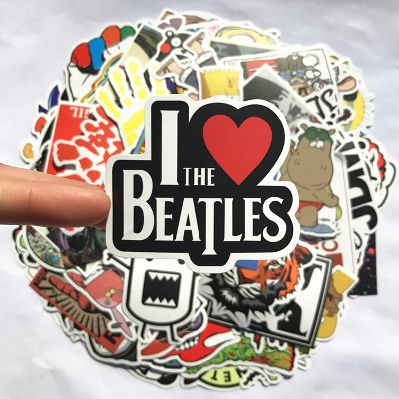 100 шт забавные наклейки автомобильные мотоциклетные декоративные