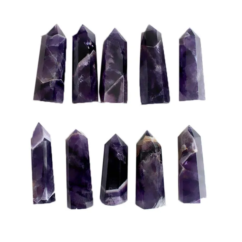 

1PCS Purple Beautiful 3-6cm Natural Dream Amethyst Point Quartz Crystal Reiki Healing Natural Stones And Minerals