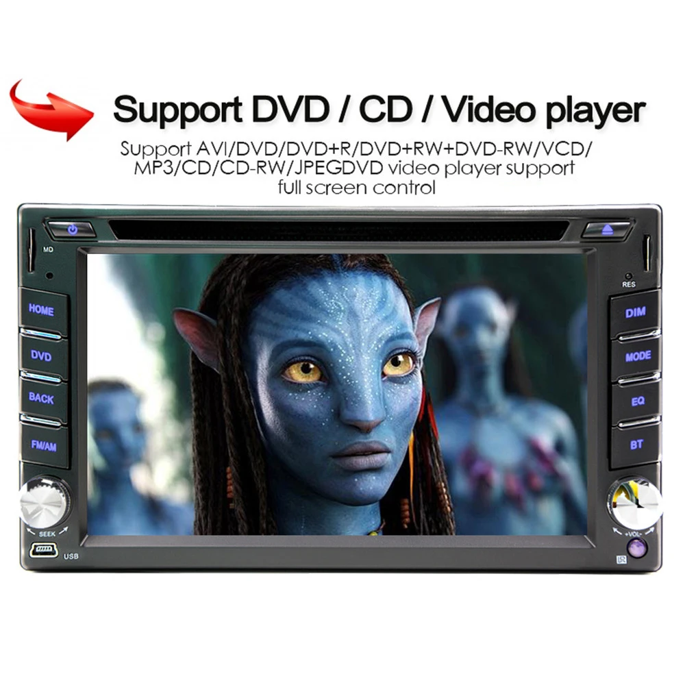 6 2 &quotHD Android 9 0 автомобильные радио DVD CD MP5 видео плеер 2Din AM FM Авторадио 2G RAM TF SD GPS Wifi