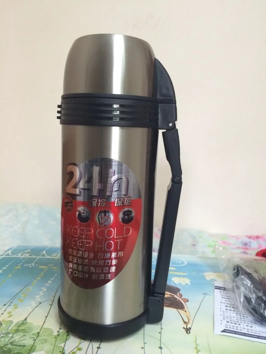 1.8 L (63 Oz) Top Brand Quality Vacuum Thermos Flask Bottle Stainless Steel Travel Outdoor Keep Hot Coffee Tea Cool Beverage | Дом и сад