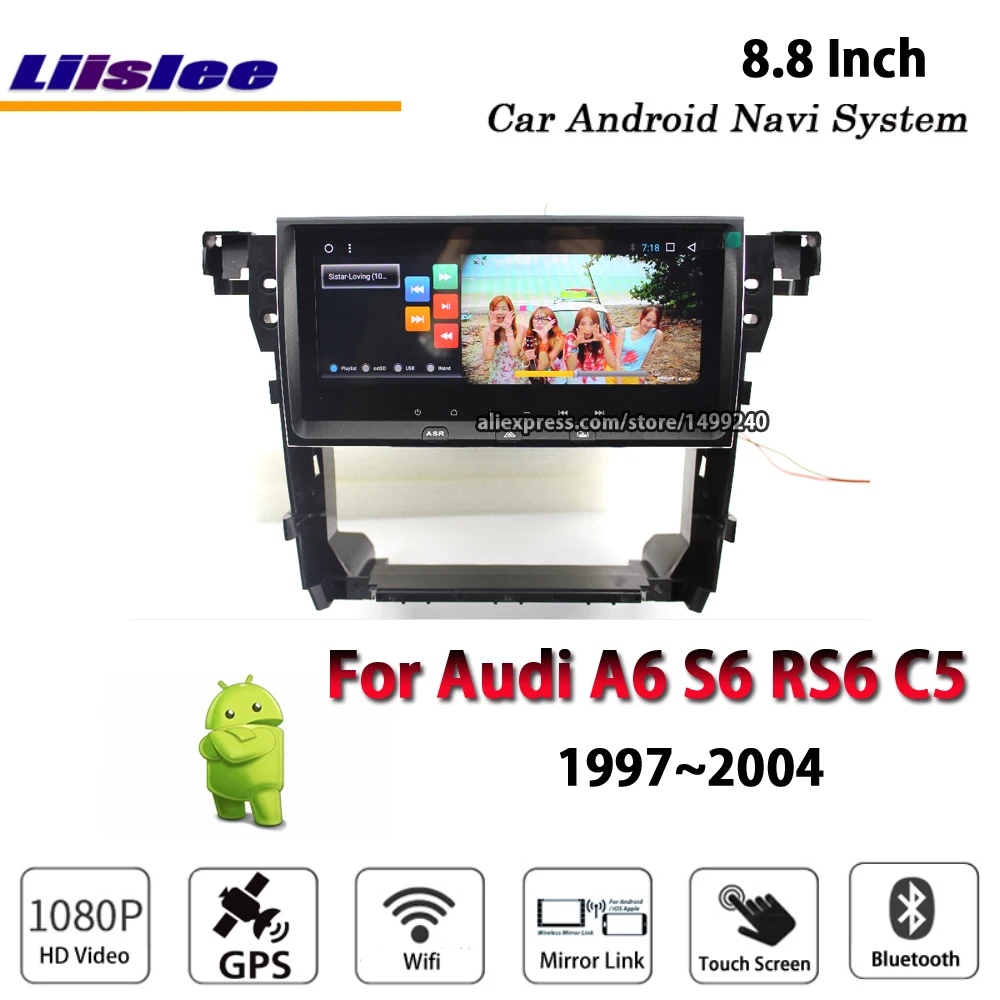 Liislee автомобильный Android 7,1 up для Audi A6 S6 RS6 C5 1999~ 2004 стерео радио видео Carplay gps Navi карта навигационная система Мультимедиа