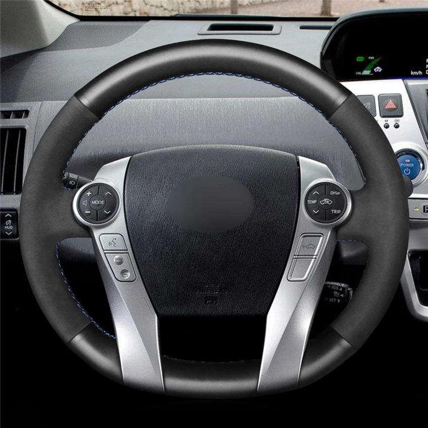 Чехол рулевого колеса автомобиля MEWANT из натуральной кожи для Toyota Prius 30(XW30) 2009 2015