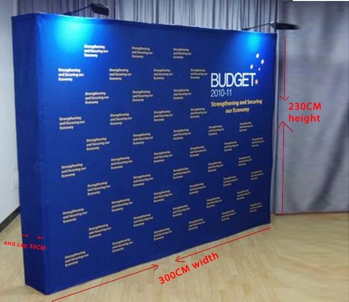 Пользовательские 3X4 ткань всплывающие 230X300 см выставочный стенд баннер 8*10 футов( в Корею, Малайзию, Сингапур, Японию