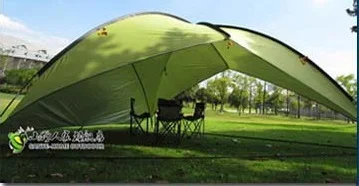 5-8 человек 480*480*480*200 см Огромный Водонепроницаемый солнцезащитный тент bivvvy Открытый Кемпинг Тент семейный пляж беседка палатка - Цвет: Light Green 3 wall