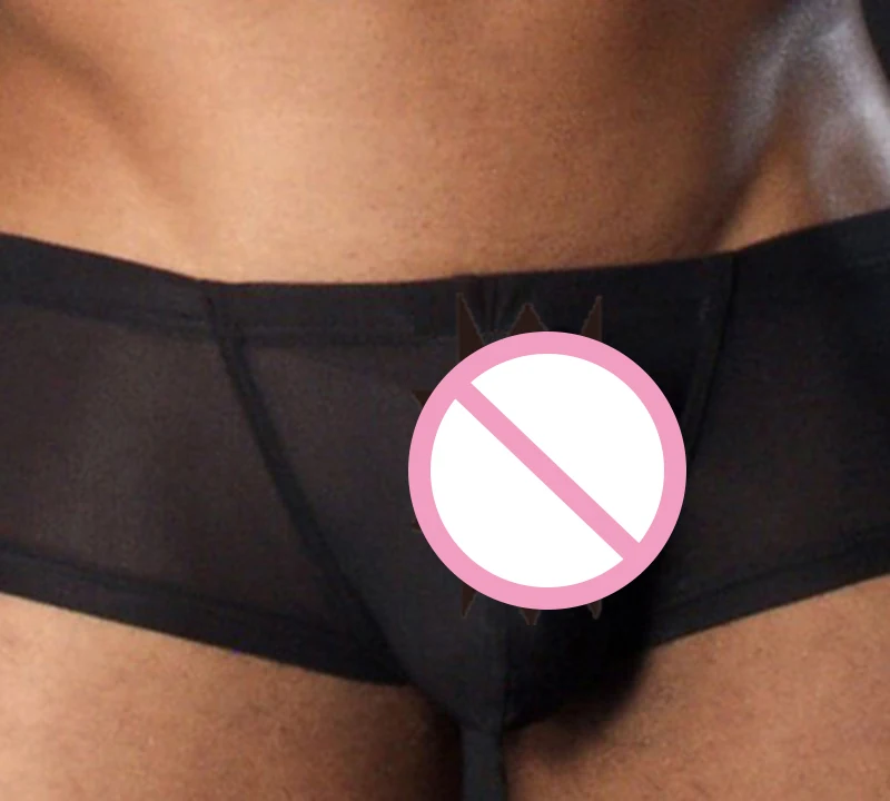 Для мужчин сексуальное нижнее белье супер тонкий трусы боксеры с низкой талией