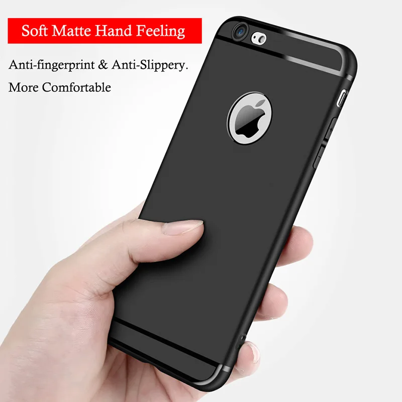 MAKAVO Cover For iPhone 6 Plus Case 360 Protection Soft Slim Matte Flexible Candy Color Fundas 6S Phone Cases |