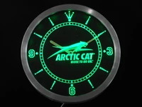 nc0168 arctic cat snowmobiles neon light signs led wall clock