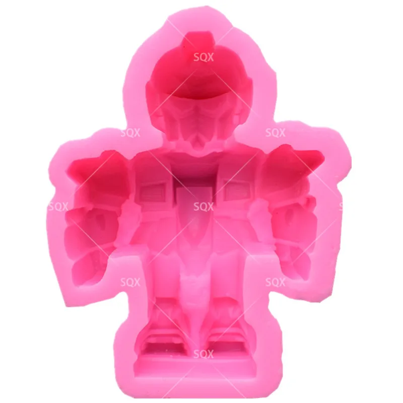 3D Робот Форма помадка торт выпечки формы силиконовые украшения инструменты