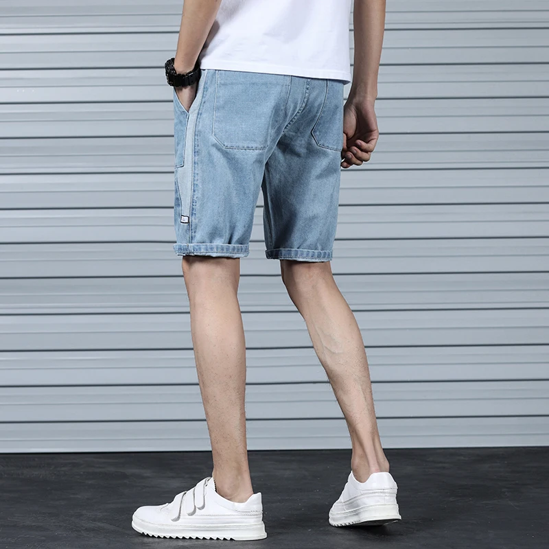 2019 Новые Модные свободные шорты мужские джинсы брендовая одежда ретро