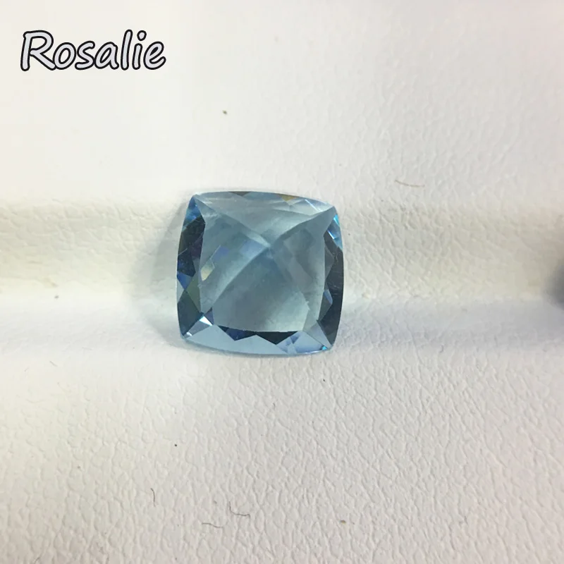 Розали природный Бразилия цвет небесно-синий топаз Подушка 10 мм 5ct свободные