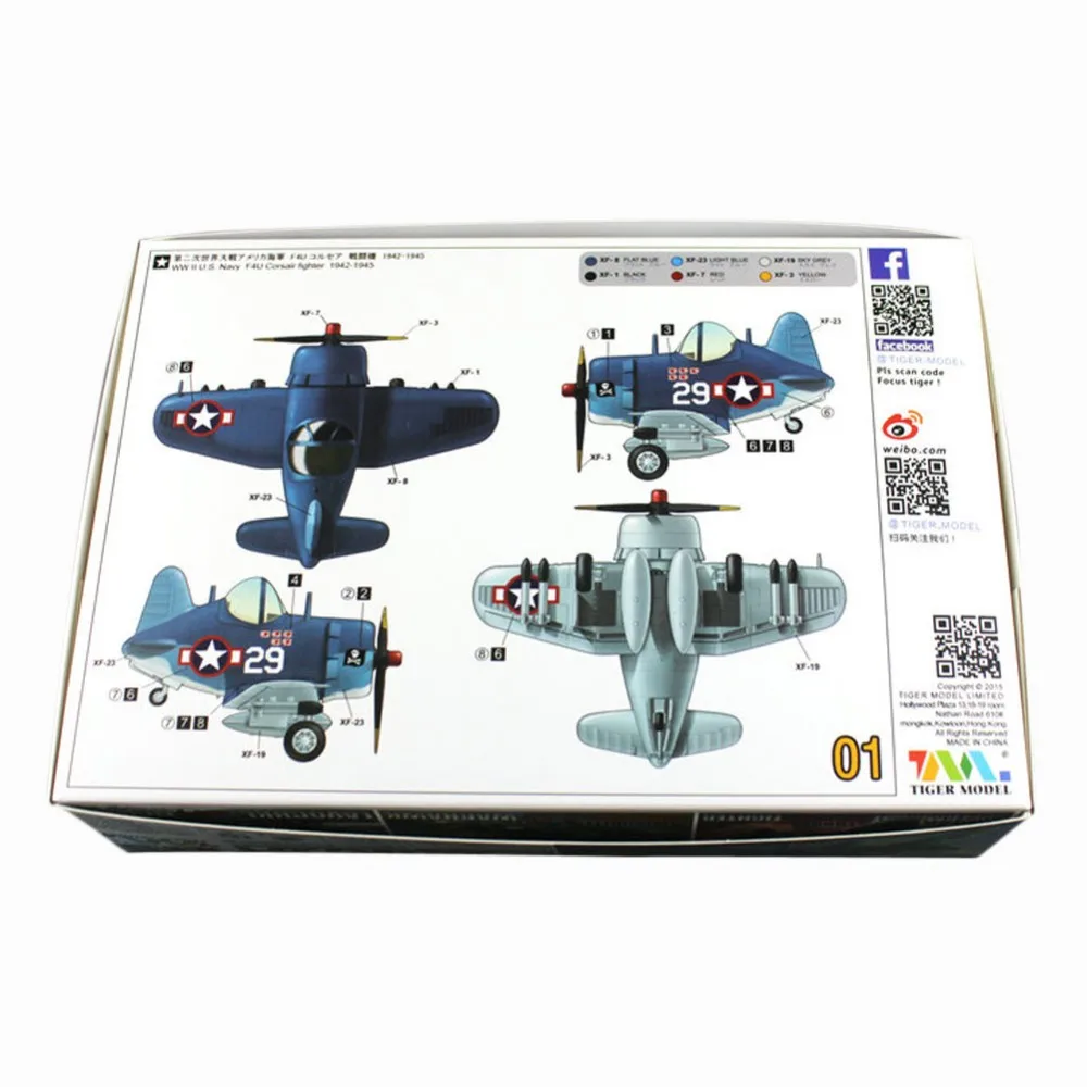OHS Tiger модель 101 Q Versin F4U Corsair Fighter WWII США ВМФ сборка модели ВВС строительные комплекты oh