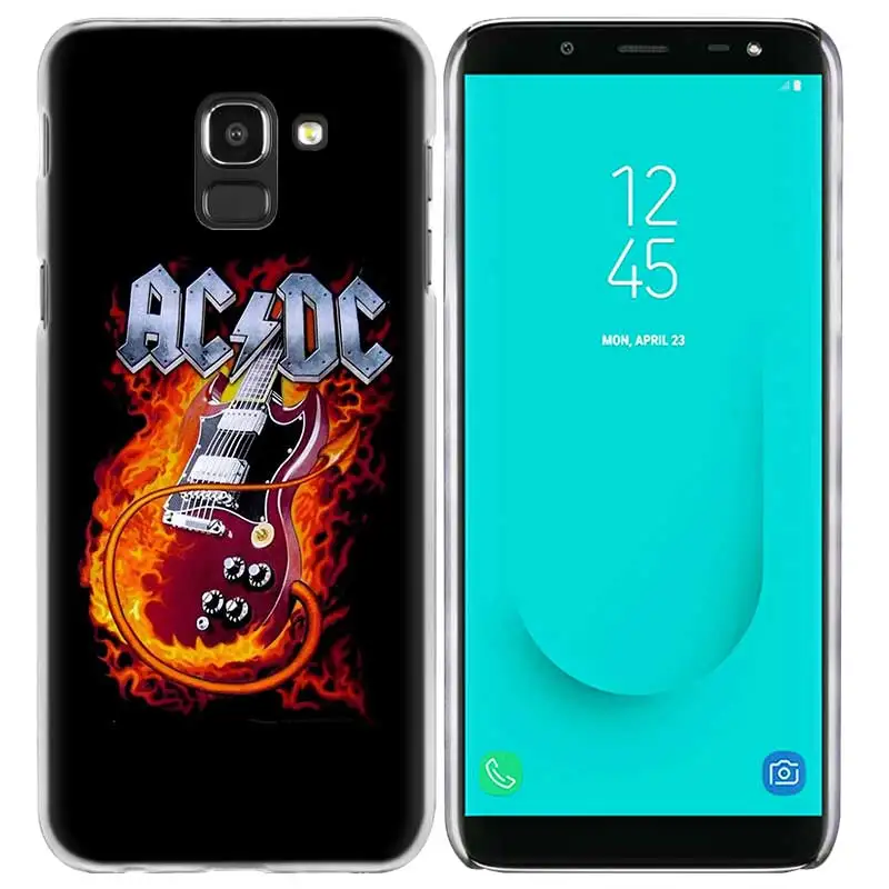 ACDC рок Жесткий ПК чехол КРЫШКА ДЛЯ samsung Galaxy A50 A30 A10 S10 S10e плюс A9 A8 A7 A6 плюс A9 Star Lite M30 M20 M10 Fundas