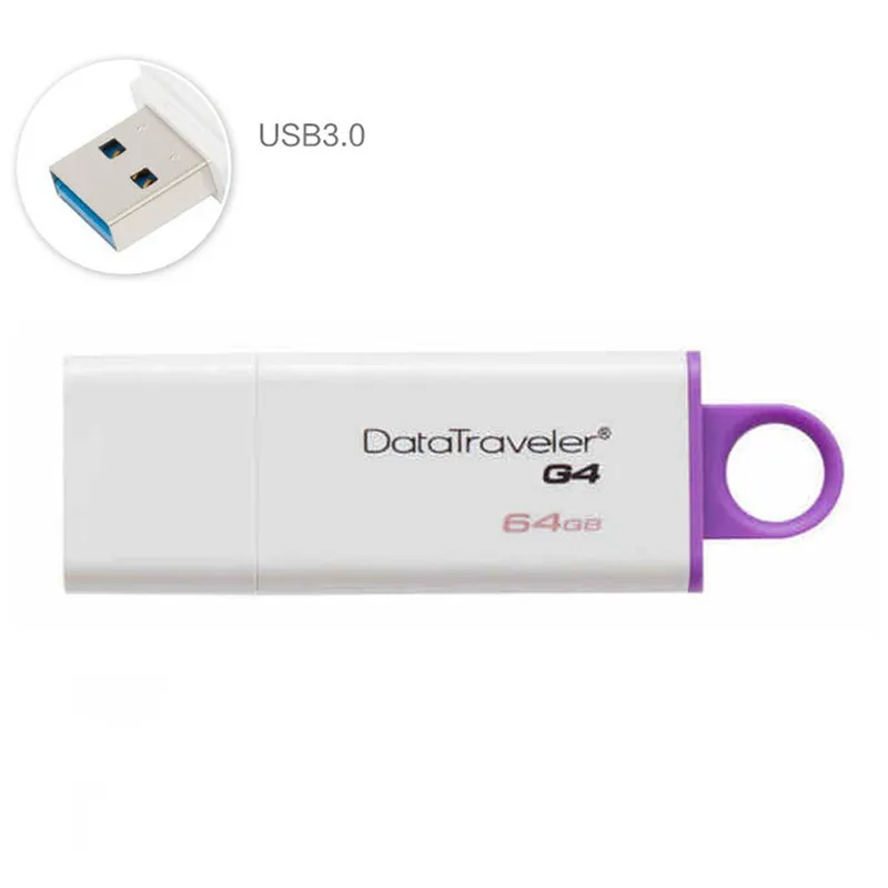 Оригинальный Kingston USB 3.0 Flash Drive ручка 8 ГБ 16 32 64 флешки stick memoria Mini-USB накопитель Caneta