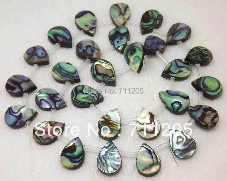 

10x14mm Beautiful Abalone Shell Drop Loose Beads 15",Min.Order $10,provide mixed wholesale for all items !