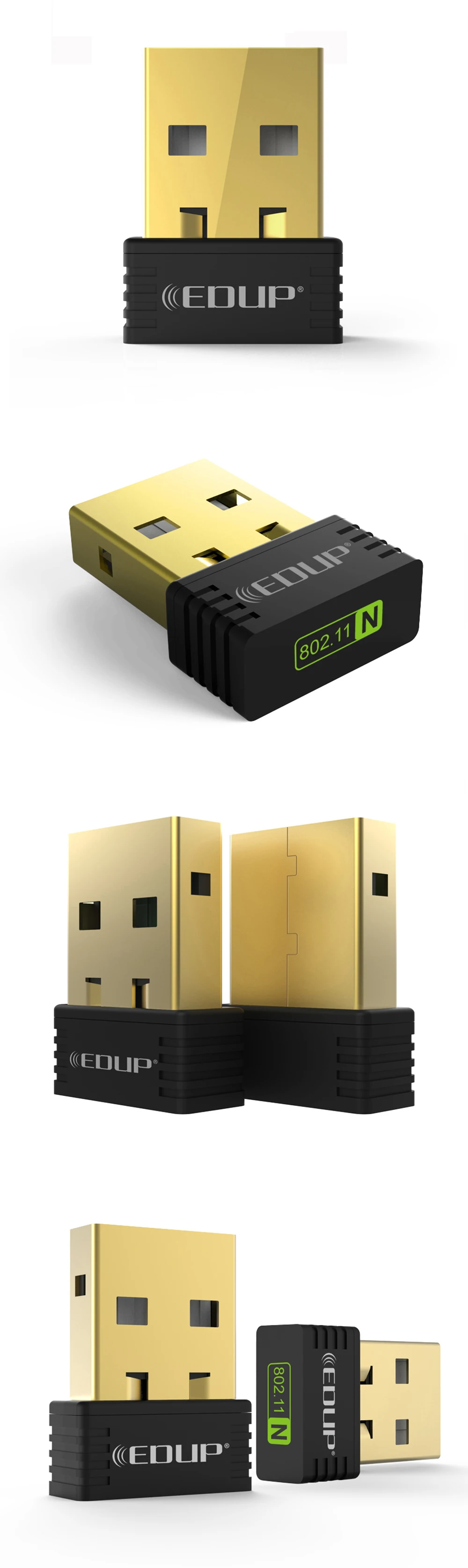 USB универсальный беспроводной смарт 150 Мбит/с Wi-Fi приемник 802.11n USB Ethernet адаптер Сетевая карта Поддержка Windows Mac для ПК