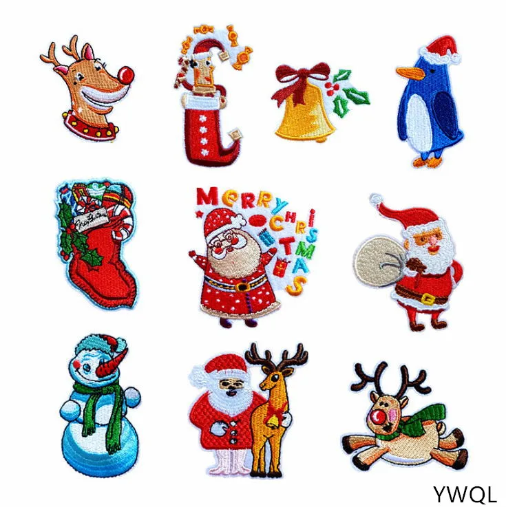 Новое поступление 10 шт. праздничные серии вышитые патчи железные на с мотивами из