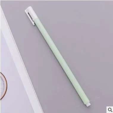 Green 2 шт./компл. корейские канцелярские пастельных цветов Ручка Милые Ручки конфеты 0,5 мм черная ручка гелевая ручка - Цвет: Green