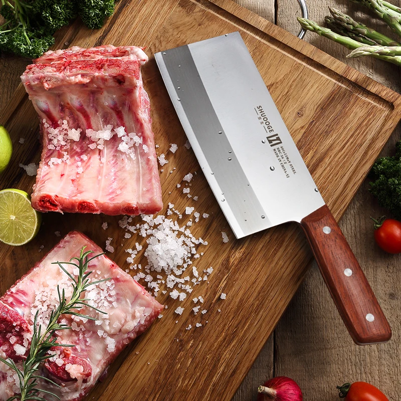 SHUOOGE 8 дюймовый кухонный нож из нержавеющей стали качественный для нарезки