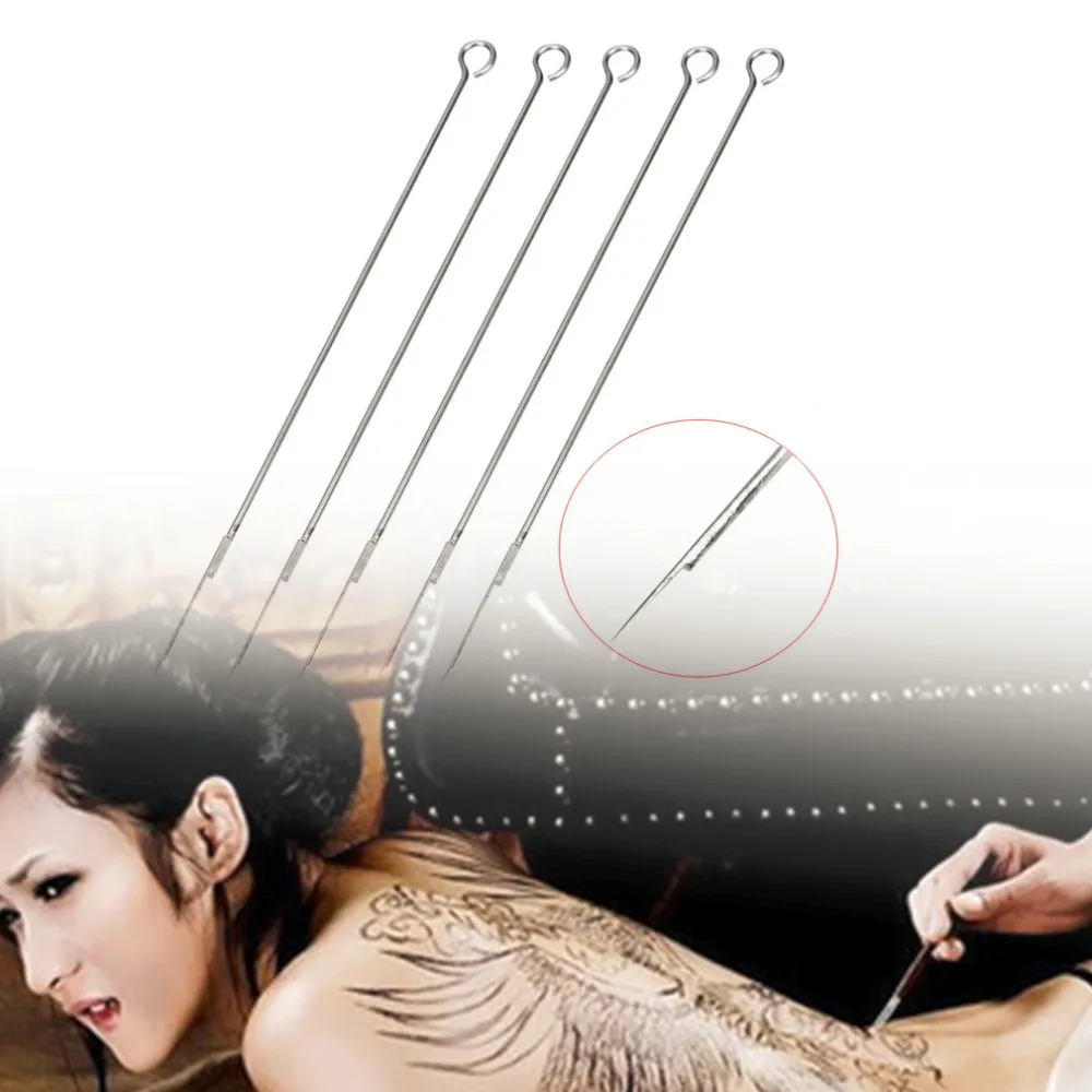 Одноразовые Иглы для татуажа 5 шт. набор перманентного макияжа из нержавеющей