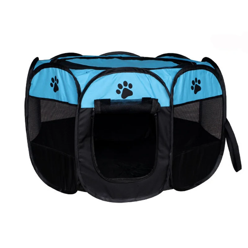 ERPPET Portable Folding Pet Tent Dog House & Cat Large Space Exercise Play Enjoy Octagonal Fence Outdoor Supplies | Дом и сад