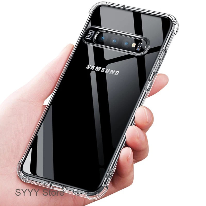 Прозрачный чехол для телефона Samsung Galaxy A40 A30 A50 S10 S9 S8 Plus Note 9 8 S6 S7 Edge J4 A7 A5 2018 HD мягкий